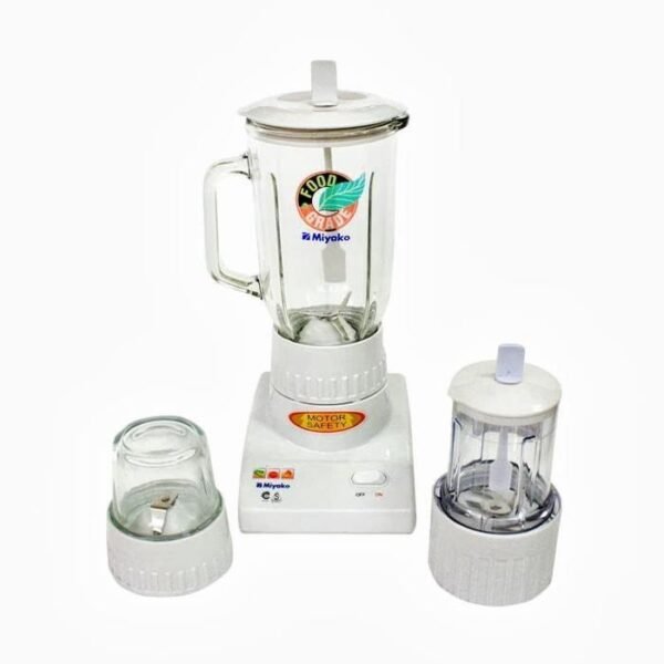 MIYAKO BL-102 GS Putih Blender Kaca 1 Liter Wadah Mesin