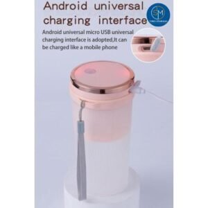 STARMAS Juicer Mini Portable Blender Motor Kuat 300ML Cas Ulang USB  STARMAS Pisau Stainless Baterai Mesin mixer Biru Kabel Wadah