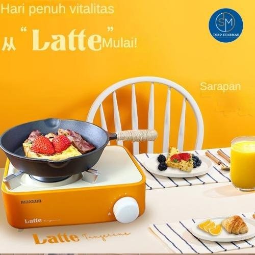 Latte Mini Stove Kompor Gas Mini Kompor Gas Portabel BBQ Hotpot Piknik Latte Camping Maxsun Portable