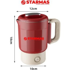 STARMAS Teko Lipat Listrik Portabel / kettle electric  800 ML travel camping foldable portable lipat portabel 304  multi fungsi (teko, hotpot, masak mie)
