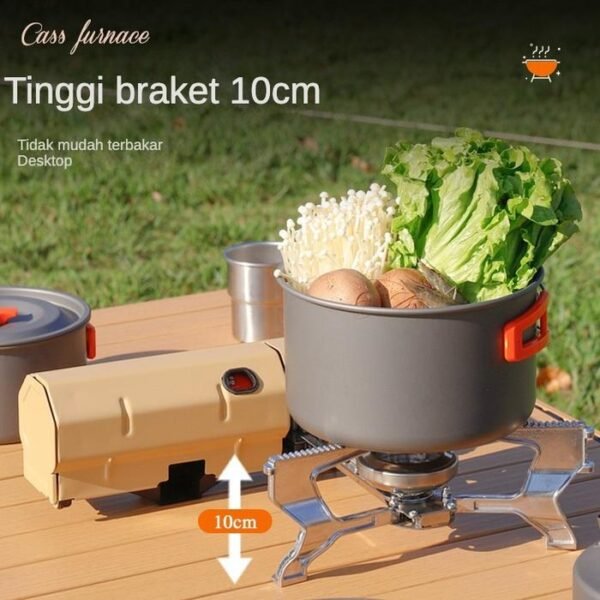 STARMAS Kompor Lipat Portable Untuk Traveling Hiking Mudah Dilipat Mini Camping Masak - Gambar 5