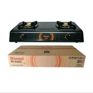 Rinnai RI-522C Kompor Gas 2 Tungku Bahan Ceflon