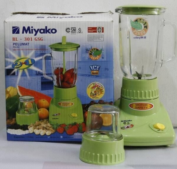 Miyako BL-301 GSG Blender Kaca 1 Liter 200 Watt - Gambar 4