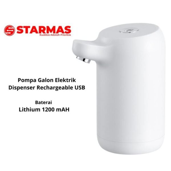 STARMAS Pompa Galon Elektrik Starmas Rechargeable USB 1200 mAH 100% Original Air Kabel Water pompagalon kran untuk