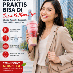STARMAS Juicer Mini Portable Blender Motor Kuat 300ML Cas Ulang USB  STARMAS Pisau Stainless Baterai Mesin mixer Biru Kabel Wadah