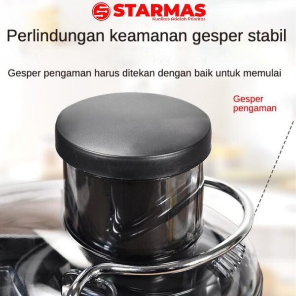 STARMAS Juicer Portable Tanpa Ampas Portable Blender Juicer Extractor 800W-Slow Juicer 99% Fresh Fruit-350ml Mesin Pisau - Gambar 4