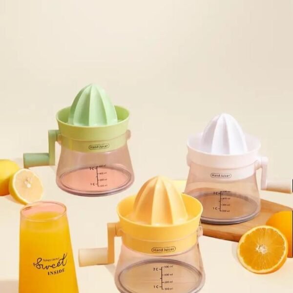 STARMAS Alat Perasan Jeruk / Lemon Manual Putar Tangan Plastik Wadah - Gambar 5