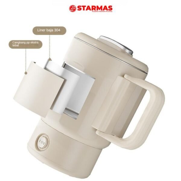 STARMAS Teko Lipat Listrik Portabel / kettle electric  800 ML travel camping foldable portable lipat portabel 304  multi fungsi (teko, hotpot, masak mie) - Gambar 3