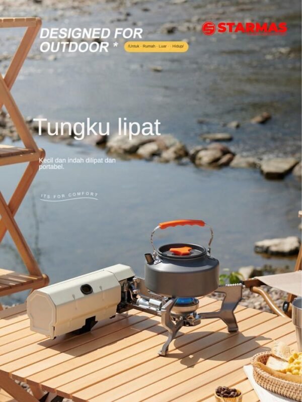 STARMAS Kompor Lipat Portable Untuk Traveling Hiking Mudah Dilipat Mini Camping Masak
