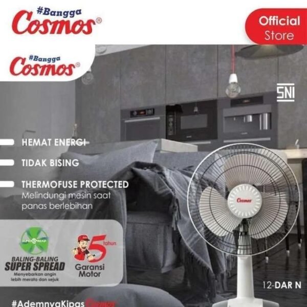 Cosmos 12 DAR N Twino 2 In 1 Kipas Angin Meja 12 Inch - Gambar 2