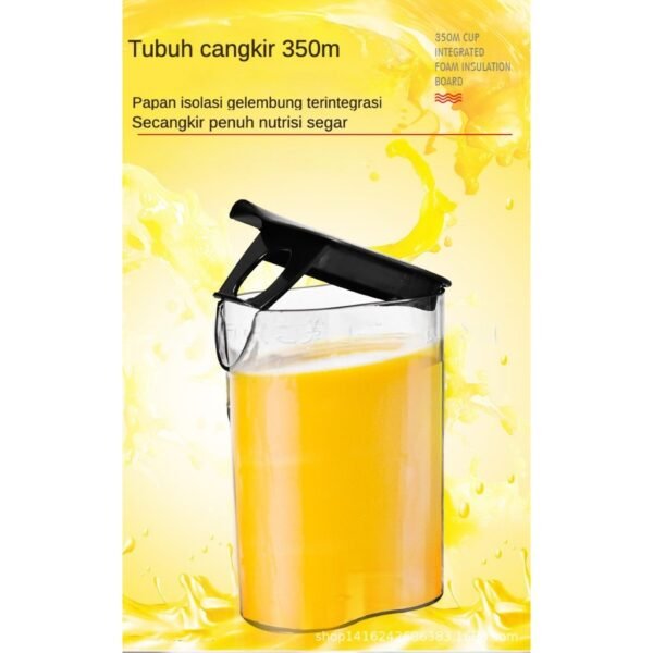 STARMAS Juicer Portable Tanpa Ampas Portable Blender Juicer Extractor 800W-Slow Juicer 99% Fresh Fruit-350ml - Gambar 5