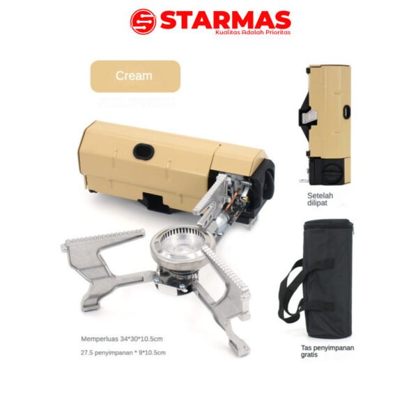 STARMAS Kompor Lipat Portable Untuk Traveling Hiking Mudah Dilipat Mini - Gambar 5