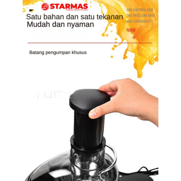 STARMAS Juicer Portable Tanpa Ampas Portable Blender Juicer Extractor 800W-Slow Juicer 99% Fresh Fruit-350ml - Gambar 2