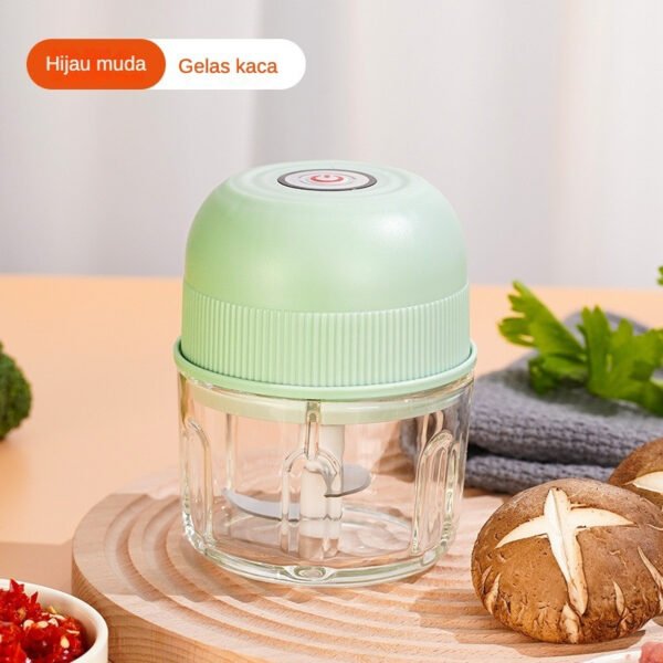 STARMAS Kaca Mini Chopper Blender Portable 3 pisau 260 ml Bumbu kapsul Alat 304 stainless steel Penggiling daging mpasi bayi Food - Gambar 9