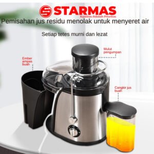 STARMAS Juicer Portable Tanpa Ampas Portable Blender Juicer Extractor 800W-Slow Juicer 99% Fresh Fruit-350ml