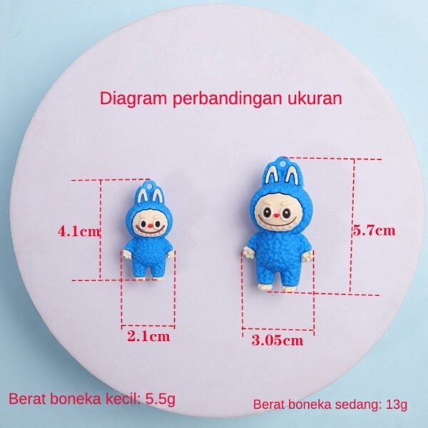 LABUBU Gantungan Kunci Boneka Labubu Terbaru Besar - Gambar 3