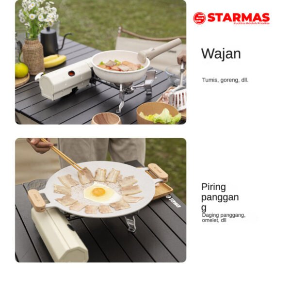 STARMAS Kompor Lipat Portable Untuk Traveling Hiking Mudah Dilipat Mini - Gambar 2