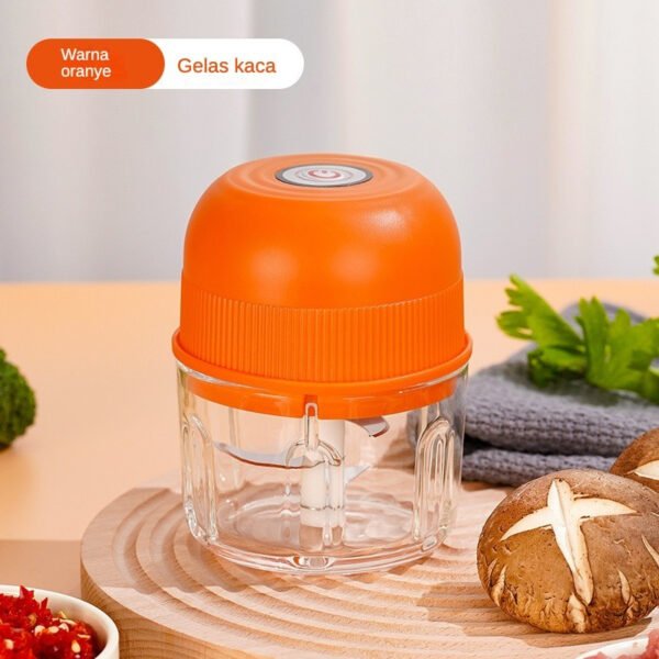 STARMAS Kaca Mini Chopper Blender Portable 3 pisau 260 ml Bumbu kapsul Alat 304 stainless steel Penggiling daging mpasi bayi Food - Gambar 8