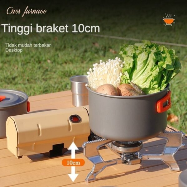 STARMAS Kompor Lipat Portable Untuk Traveling Hiking Mudah Dilipat Mini - Gambar 4