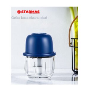 STARMAS Kaca Mini Chopper Blender Portable 3 pisau 260 ml Bumbu kapsul Alat 304 stainless steel Penggiling daging mpasi bayi Food