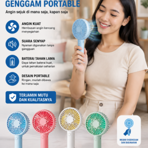STARMAS Kipas Angin Genggam Dengan Tempat Handphone Serbaguna Starmas