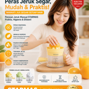 STARMAS Alat Perasan Jeruk Manual Putar Tangan Inovasi Terbaru Starmas