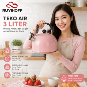 RUYIHOFF Teko air whistling Bunyi 3 Liter Stainless Steel Ruyihoof Original