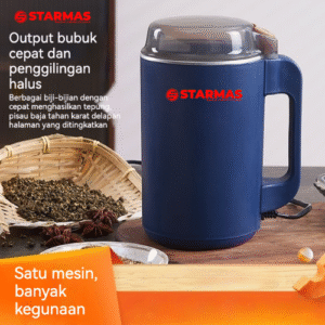 STARMAS Blender Penggiling Kopi & Biji Bijian Super Halus / Electric Grinder 300W Stainless Steel 8 Blade / Penghalus Original