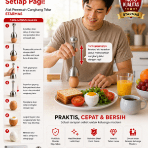 STARMAS Pembuka Cangkang Telur / Pemecah Telur / Egg Shell Cutter