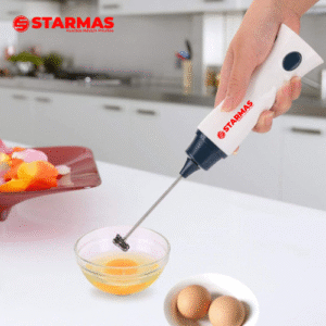 STARMAS Hand Mixer Mini Pengocok Telur Kopi Milk Frother Battery Rechargable Colokan Model Indonesia