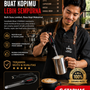 STARMAS Handheld Blender Milk Frother Mixer Pengocok Telur Pengaduk kopi 15W Pengaduk Susu Electric Mixer