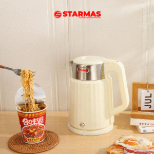 STARMAS Electric Kettle Teko Listrik 1,8 Liter 600 Watt Pemanas Air Stainless Steel Low watt