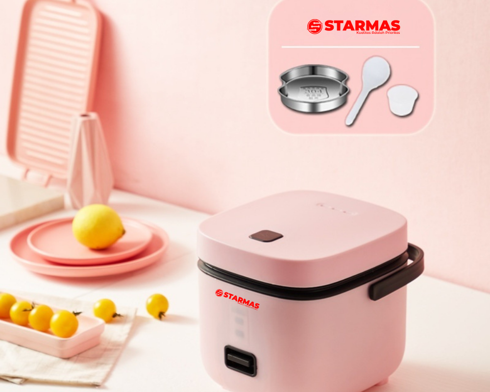 STARMAS Magic Com 1,2 Liter 200 Watt Hemat Energi Penanak Nasi Multifungsi Rice Cooker Low Watt Anti Lengket Terjamin Mutu & Kualitasnya - Gambar 2