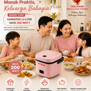 STARMAS Magic Com 1,2 Liter 200 Watt Hemat Energi Penanak Nasi Multifungsi Rice Cooker Low Watt Anti Lengket Terjamin Mutu & Kualitasnya