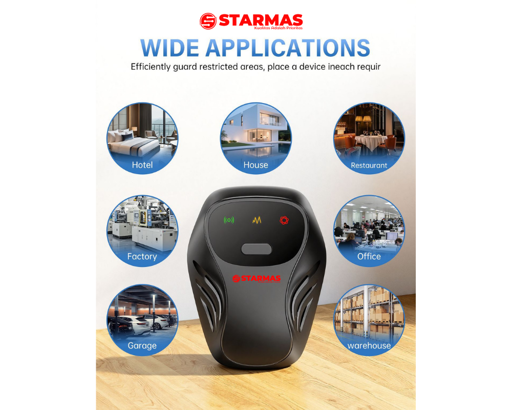 STARMAS Alat Pengusir Tikus & Hama Ultrasonic Elektrik 4 Mode Anti Tikus Nyamuk Kecoa Semut Lalat - Gambar 5
