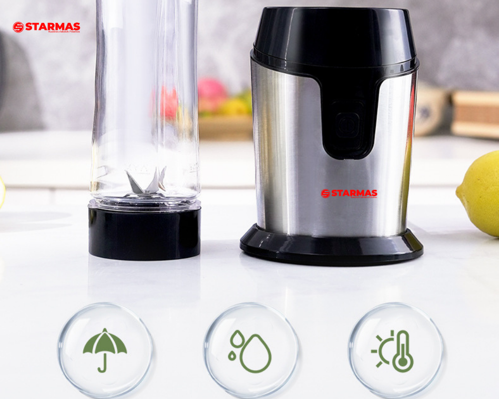STARMAS Blender SB 588 Ready To Go Personal Blender 2 Botol Plastik Tritan lebih awet dan tahan pecah - Gambar 2