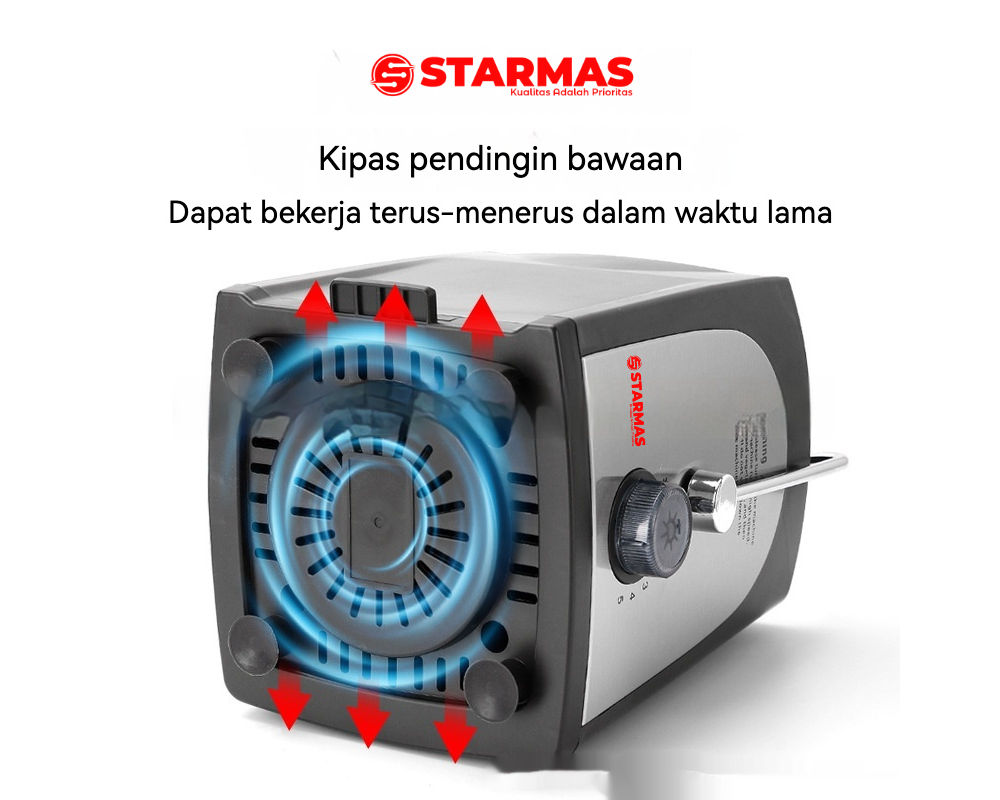 STARMAS Juice Extractor 4 in 1 Blender Chopper Besar dan Kecil Set Lengkap Bahan Gelas Kaca Serbaguna Hemat - Gambar 7