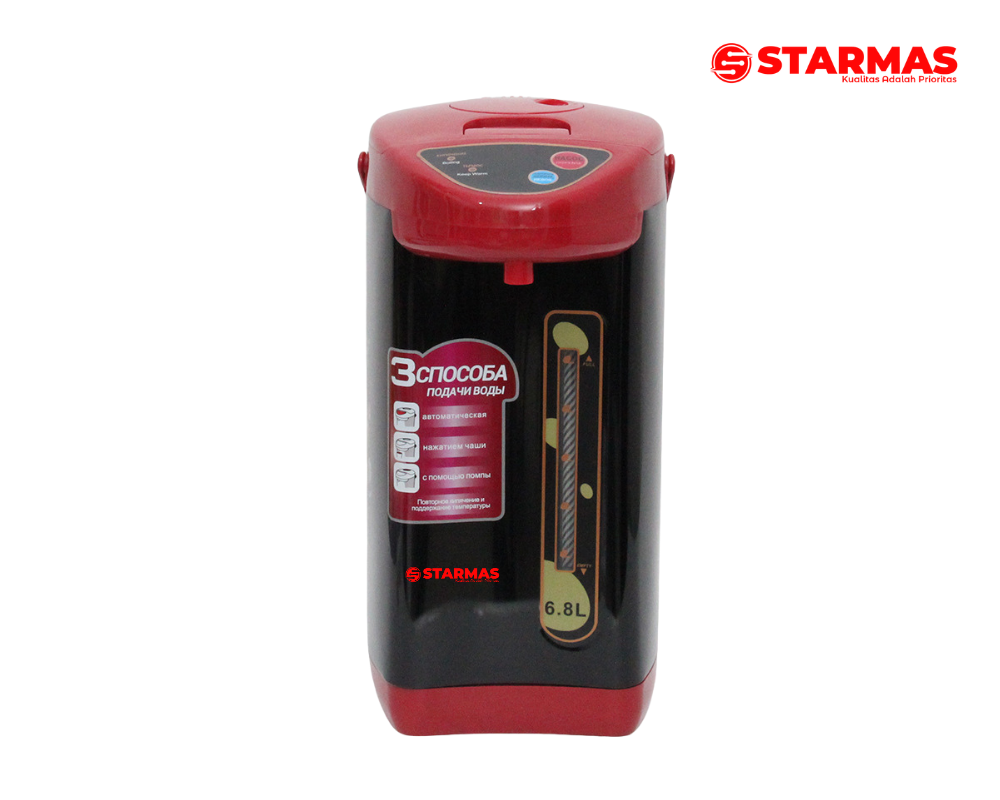 STARMAS Termos Listrik 6,8 L Termostat Komersial – Auto Mati, Thermo Pot, Reboil, Kunci Pengaman, Fast Boil, Pemanas Air Digital - Gambar 3