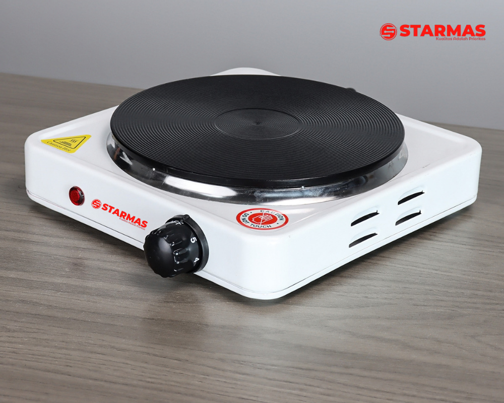 STARMAS kompor listrik Mini Hot Plate Cooking 1000 Watt Original Starmas Tungku kompor listrik - Gambar 4