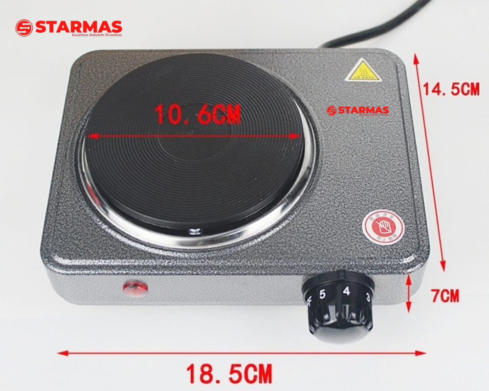STARMAS Kompor Listrik 800 Watt Hemat Listrik untuk Sup Ayam dan Berbagai Masakan - Gambar 6